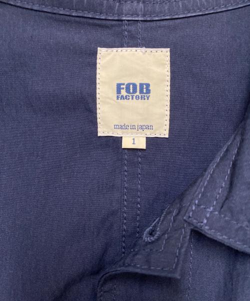 F.O.B FACTORY（エフオービー ファクトリー）F.O.B FACTORY (エフオービー ファクトリー) フレンチシャツジャケット ネイビー サイズ:Sの古着・服飾アイテム