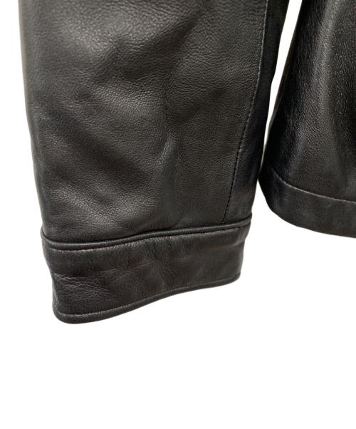 AVIREX Belle（アヴィレックス ベル）AVIREX belle (アヴィレックス ベル) ラムレザージャケット ブラック サイズ:Mの古着・服飾アイテム