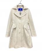 BURBERRY BLUE LABELバーバリーロンドンブルーレーベル）の古着「ウールアンゴラコート」｜ベージュ