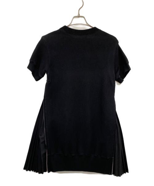 sacai（サカイ）sacai (サカイ) 半袖ワンピース ブラック サイズ:1の古着・服飾アイテム
