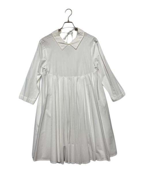 AVN（エーヴィーエヌ）AVN (エーヴィーエヌ) AVN シャツワンピース ホワイト サイズ:SIZE 38の古着・服飾アイテム