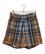 TOGA PULLAトーガ プルラ）の古着「Cotton twill check short pants」｜マルチカラー