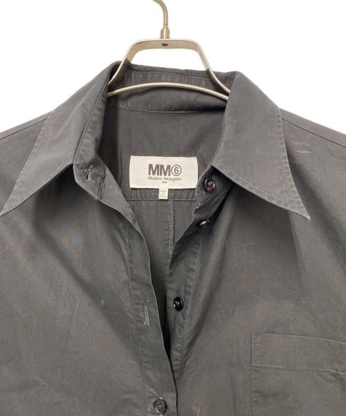 MM6 Maison Margiela（エムエムシックスメゾンマルジェラ）MM6 Maison Margiela (エムエムシックスメゾンマルジェラ) シャツワンピース ブラック サイズ:38の古着・服飾アイテム