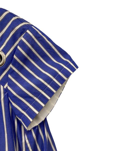 sacai（サカイ）sacai (サカイ) 半袖ワンピース ブルー×ホワイト サイズ:1の古着・服飾アイテム
