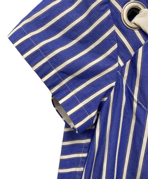 sacai（サカイ）sacai (サカイ) 半袖ワンピース ブルー×ホワイト サイズ:1の古着・服飾アイテム