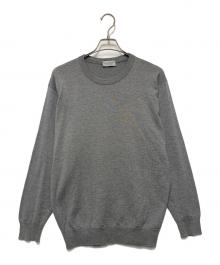 JOHN SMEDLEY（ジョンスメドレー）の古着「ニット」｜ライトグレー