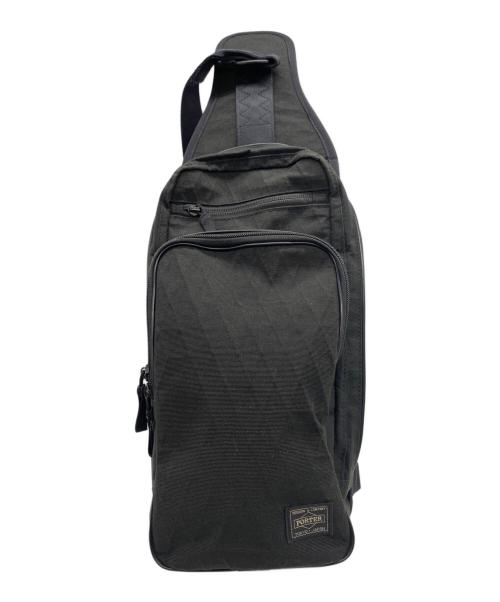 PORTER（ポーター）PORTER (ポーター) スリングショルダーバッグ ブラックの古着・服飾アイテム