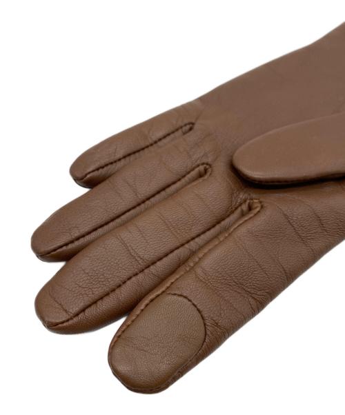 COACH（コーチ）COACH (コーチ) レザーグローブ ブラウン サイズ:175/180の古着・服飾アイテム