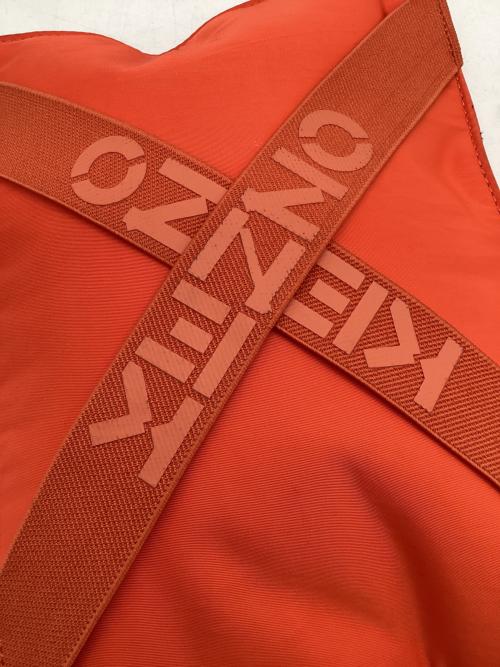 KENZO Sport（ケンゾースポーツ）KENZO Sport (ケンゾースポーツ) クロスロゴクラッチバッグ オレンジの古着・服飾アイテム