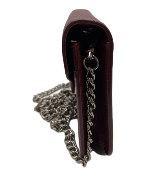 LONGCHAMP（ロンシャン）LONGCHAMP (ロンシャン) チェーンショルダーバッグ レッドの古着・服飾アイテム