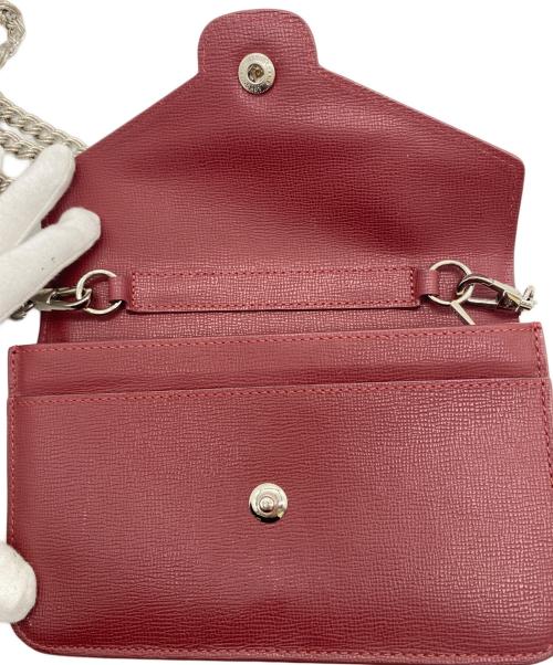 LONGCHAMP（ロンシャン）LONGCHAMP (ロンシャン) チェーンショルダーバッグ レッドの古着・服飾アイテム