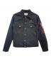 GIVENCHY（ジバンシィ）の古着「Givenchy Black Rare Patch Logo Denim Jacket（ブラック レアパッチ ロゴ デニムジャケット）」｜ブラック