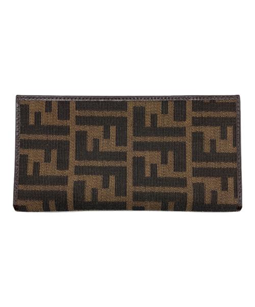 FENDI（フェンディ）FENDI (フェンディ) 2つ折り財布 ブラウンの古着・服飾アイテム