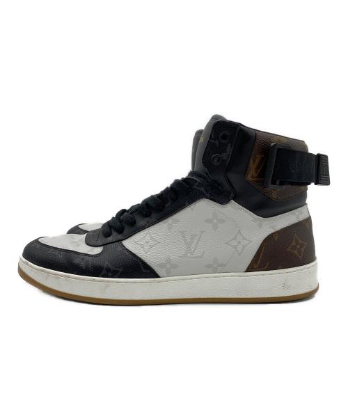 LOUIS VUITTON（ルイ ヴィトン）LOUIS VUITTON (ルイ ヴィトン) ハイカットスニーカー ブラック×ホワイト×ブラウン サイズ:8の古着・服飾アイテム