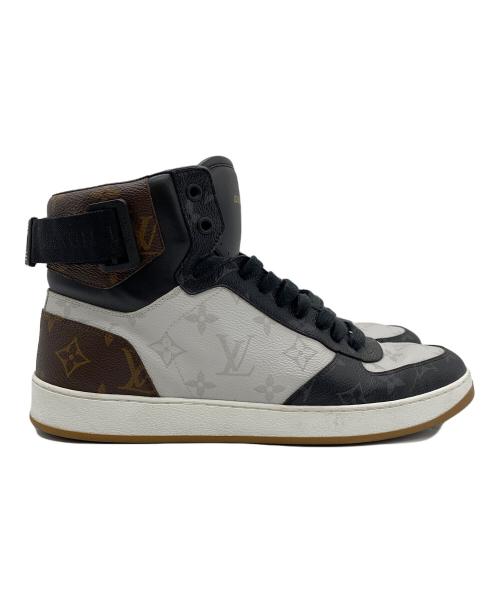 LOUIS VUITTON（ルイ ヴィトン）LOUIS VUITTON (ルイ ヴィトン) ハイカットスニーカー ブラック×ホワイト×ブラウン サイズ:8の古着・服飾アイテム