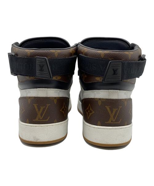 LOUIS VUITTON（ルイ ヴィトン）LOUIS VUITTON (ルイ ヴィトン) ハイカットスニーカー ブラック×ホワイト×ブラウン サイズ:8の古着・服飾アイテム