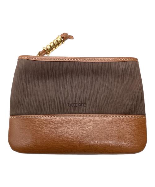 LOEWE（ロエベ）LOEWE (ロエベ) ポーチ ブラウンの古着・服飾アイテム