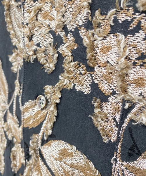 MAISON SPECIAL（メゾンスペシャル）MAISON SPECIAL (メゾンスペシャル) MAISON SPECIAL 半袖シャツ ブラック×ベージュ サイズ:Sの古着・服飾アイテム