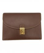 GUCCIグッチ）の古着「セカンドバッグ」｜ブラウン