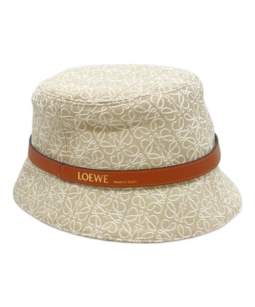 LOEWE（ロエベ）LOEWE (ロエベ) アナグラムジャカード＆カーフ ベージュの古着・服飾アイテム