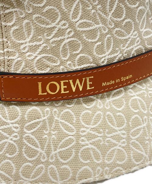 LOEWE（ロエベ）LOEWE (ロエベ) アナグラムジャカード＆カーフ ベージュの古着・服飾アイテム