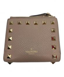 VALENTINO GARAVANI（ヴァレンティノ・ガラヴァーニ）の古着「2つ折り財布」｜ライトピンク