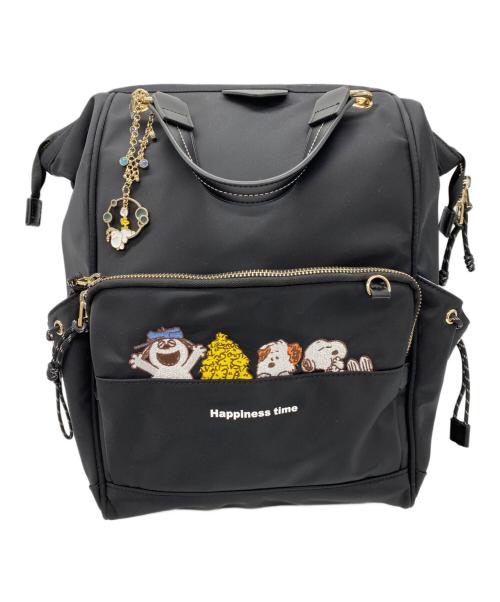 Samantha Thavasa（サマンサタバサ）Samantha Thavasa (サマンサタバサ) PEANUTS (ピーナッツ) ナイロンリュック ブラックの古着・服飾アイテム