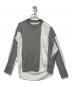 sacai（サカイ）の古着「スウェットドッキングシャツ」｜グレー×ホワイト