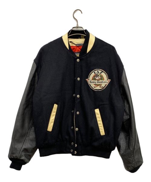 HARLEY-DAVIDSON（ハーレーダビッドソン）HARLEY-DAVIDSON (ハーレーダビッドソン) スタジャン ブラック サイズ:Lの古着・服飾アイテム