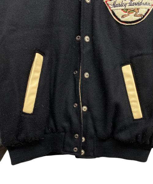 HARLEY-DAVIDSON（ハーレーダビッドソン）HARLEY-DAVIDSON (ハーレーダビッドソン) スタジャン ブラック サイズ:Lの古着・服飾アイテム