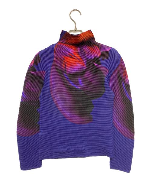 ISSEY MIYAKE me（イッセイ ミヤケ ミー）ISSEY MIYAKE me (イッセイ ミヤケ ミー) グラデーションカットソー パープル サイズ:不明の古着・服飾アイテム