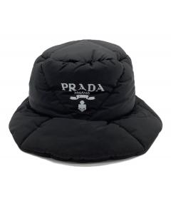 プラダ ハット 2HC137 Re Nylon バケットハット 三角ロゴ 中古・古着通販】PRADA (プラダ) RE NYLON 三角ロゴプレート ナイロン