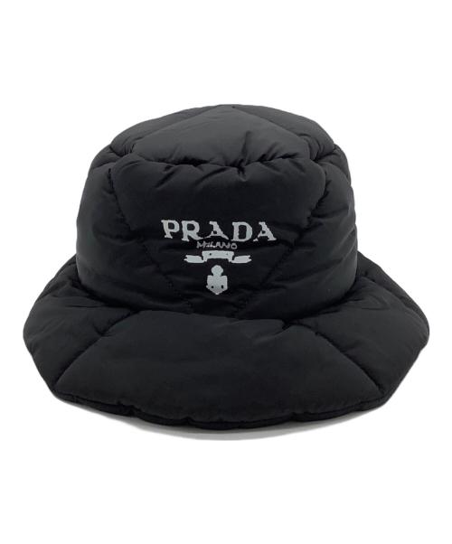 PRADA（プラダ）PRADA (プラダ) ナイロンバケットハット ブラック サイズ:Ｌの古着・服飾アイテム