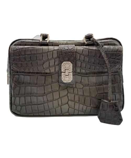 A.D.M.J.（エーディーエムジェイ）A.D.M.J. (エーディーエムジェイ) ハンドバッグ グレーの古着・服飾アイテム