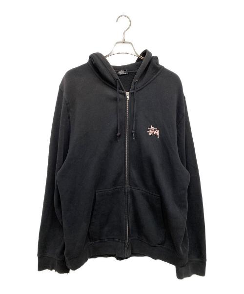 stussy（ステューシー）stussy (ステューシー) ジップパーカー ブラック サイズ:XLの古着・服飾アイテム