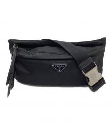PRADA（プラダ）の古着「ナイロンウエストポーチ」｜ブラック