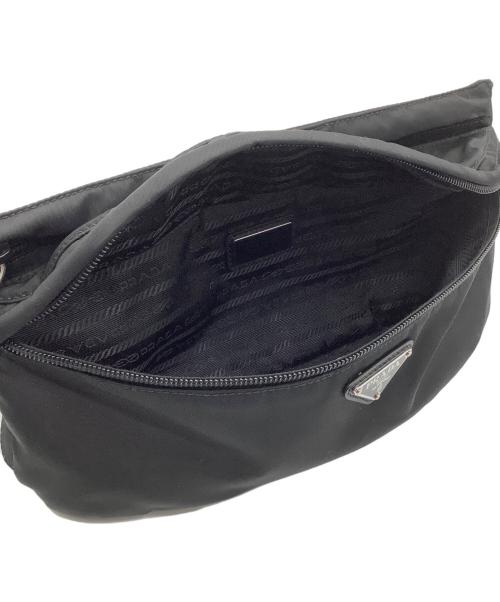 PRADA（プラダ）PRADA (プラダ) ナイロンウエストポーチ ブラックの古着・服飾アイテム