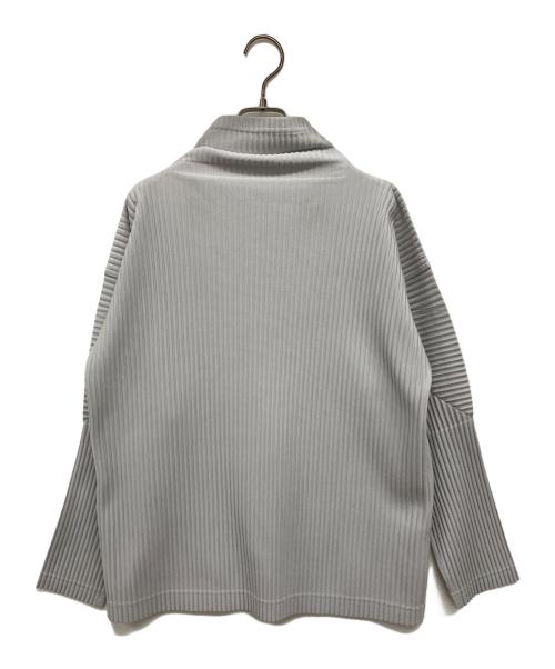 HOMME PLISSE ISSEY MIYAKE（オム プリッセ イッセイ ミヤケ）HOMME PLISSE ISSEY MIYAKE (オム プリッセ イッセイ ミヤケ) ニット ライトグレー サイズ:2の古着・服飾アイテム