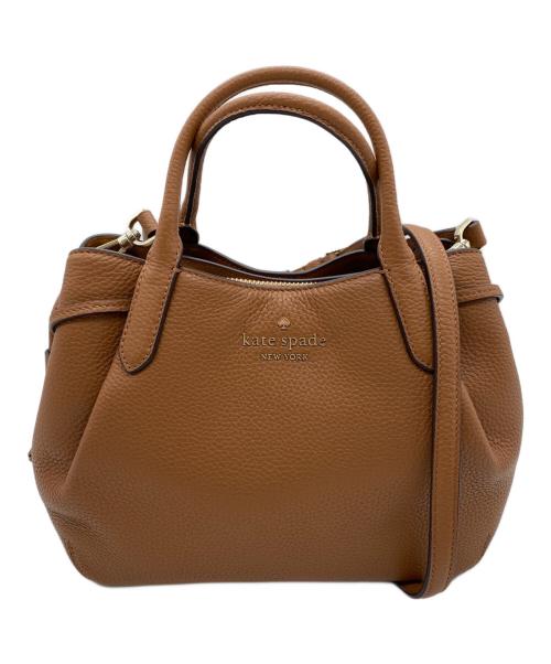 Kate Spade（ケイトスペード）Kate Spade (ケイトスペード) 2WAYショルダーバッグ ブラウンの古着・服飾アイテム