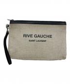 Saint Laurent Parisサンローランパリ）の古着「クラッチバッグ」｜ベージュ