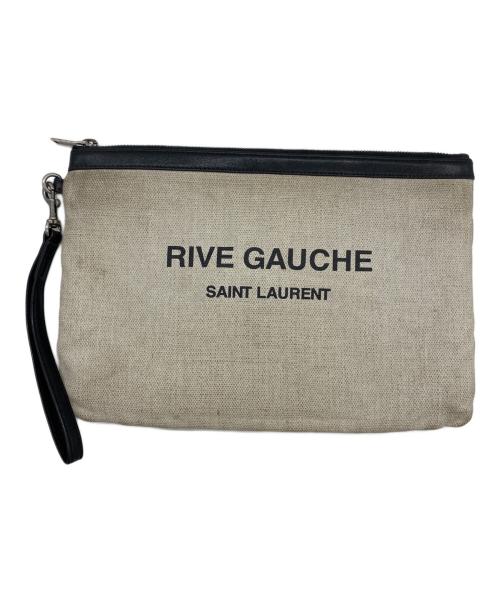 Saint Laurent Paris（サンローランパリ）Saint Laurent Paris (サンローランパリ) クラッチバッグ ベージュの古着・服飾アイテム