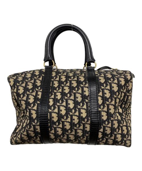 Christian Dior（クリスチャン ディオール）Christian Dior (クリスチャン ディオール) ミニボストンバッグ ブラック×ベージュの古着・服飾アイテム