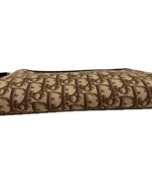 Christian Dior（クリスチャン ディオール）Christian Dior (クリスチャン ディオール) クラッチバッグ ブラウン×ベージュの古着・服飾アイテム