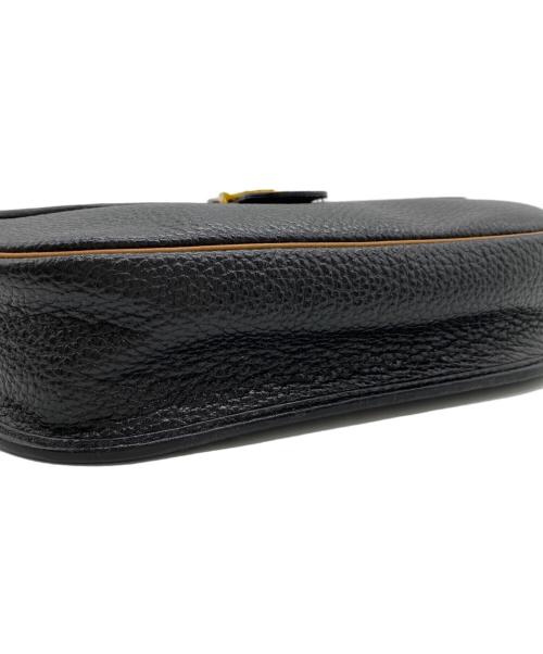 Christian Dior（クリスチャン ディオール）Christian Dior (クリスチャン ディオール) ショルダーバッグ ブラック×ブラウンの古着・服飾アイテム