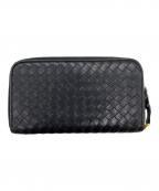 BOTTEGA VENETAボッテガベネタ）の古着「ラウンドファスナー財布」｜ブラック