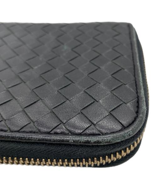 BOTTEGA VENETA（ボッテガベネタ）BOTTEGA VENETA (ボッテガベネタ) ラウンドファスナー財布 ブラックの古着・服飾アイテム