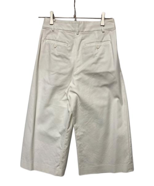 UNITED ARROWS（ユナイテッドアローズ）UNITED ARROWS (ユナイテッドアローズ) C タックワイド クロップドパンツ ホワイト サイズ:36の古着・服飾アイテム