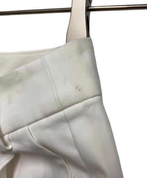 UNITED ARROWS（ユナイテッドアローズ）UNITED ARROWS (ユナイテッドアローズ) C タックワイド クロップドパンツ ホワイト サイズ:36の古着・服飾アイテム