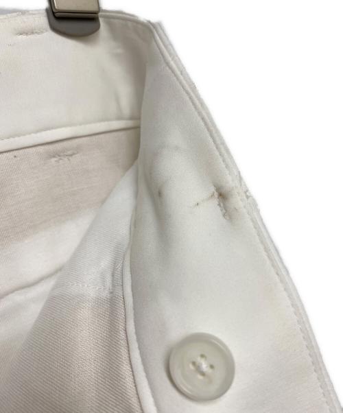 UNITED ARROWS（ユナイテッドアローズ）UNITED ARROWS (ユナイテッドアローズ) C タックワイド クロップドパンツ ホワイト サイズ:36の古着・服飾アイテム