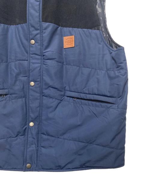 COACH（コーチ）COACH (コーチ) 中綿ベスト ブルー サイズ:XLの古着・服飾アイテム